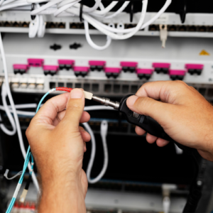 microscopio para fibra óptica