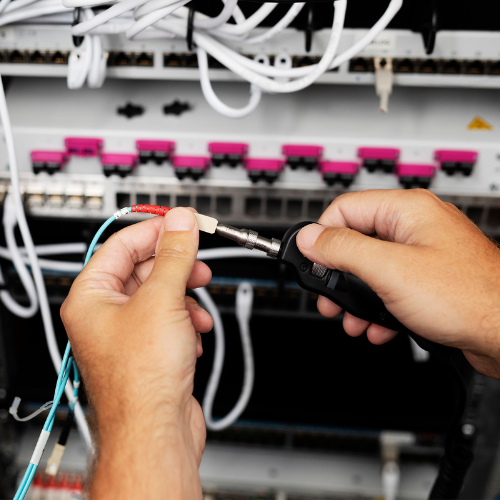 microscopio para fibra óptica